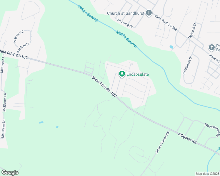 map of restaurants, bars, coffee shops, grocery stores, and more near 3068 Red Berry Circle in Effingham