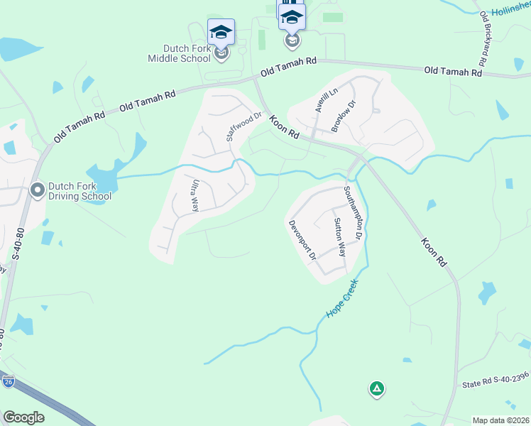 map of restaurants, bars, coffee shops, grocery stores, and more near 216 State Road S-40-2643 in Irmo