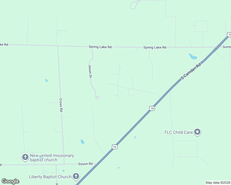 map of restaurants, bars, coffee shops, grocery stores, and more near 7708 Reindeer Drive in Pine Bluff