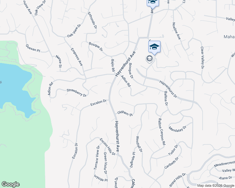 map of restaurants, bars, coffee shops, grocery stores, and more near 4019 Rogen Drive in Los Angeles