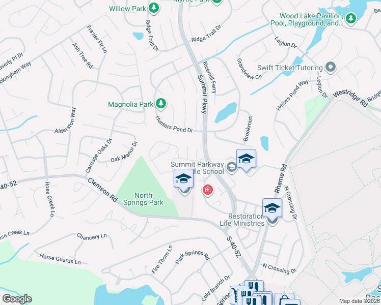 map of restaurants, bars, coffee shops, grocery stores, and more near 7 Trentridge Court in Columbia
