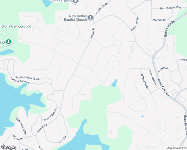 map of restaurants, bars, coffee shops, grocery stores, and more near 1110 Canvas Back Drive in Woodstock