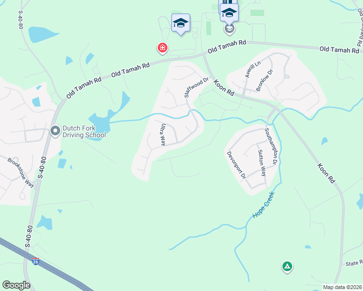 map of restaurants, bars, coffee shops, grocery stores, and more near 309 Staffwood Drive in Irmo