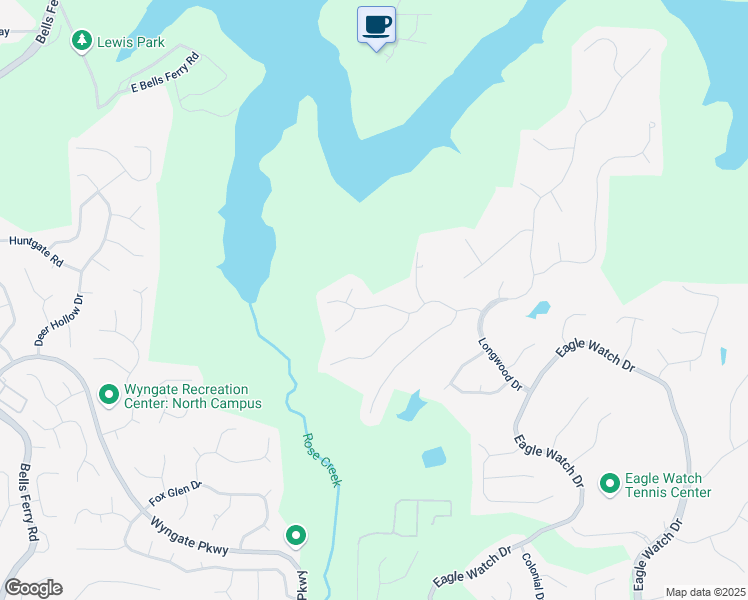 map of restaurants, bars, coffee shops, grocery stores, and more near 1326 Amberwood Drive in Woodstock