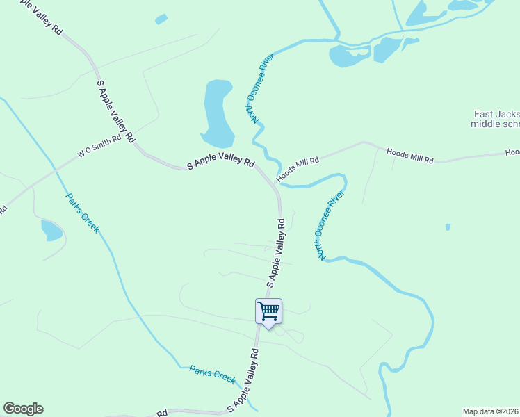 map of restaurants, bars, coffee shops, grocery stores, and more near 464 Elwyn Barrett Road in Commerce