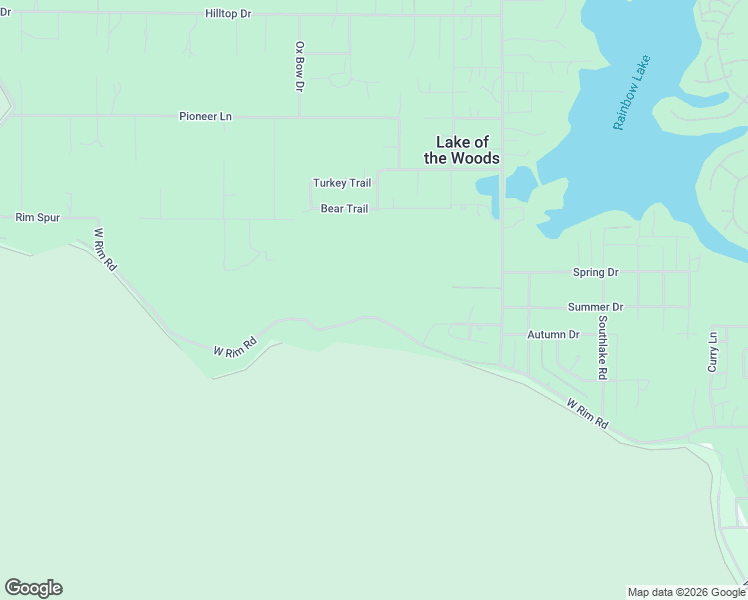 map of restaurants, bars, coffee shops, grocery stores, and more near 3350 West Rim Road in Navajo County