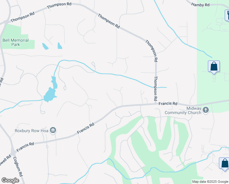 map of restaurants, bars, coffee shops, grocery stores, and more near 730 Old Saddle Lane in Alpharetta
