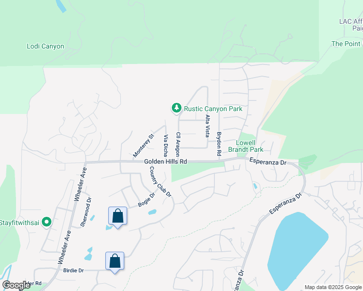map of restaurants, bars, coffee shops, grocery stores, and more near 2203 Del Marino in La Verne