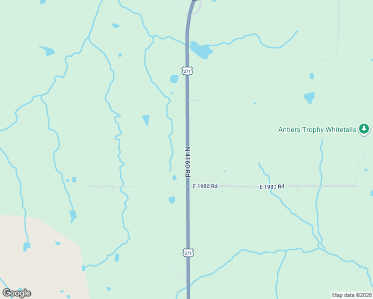 map of restaurants, bars, coffee shops, grocery stores, and more near 801 U.S. 271 in Antlers