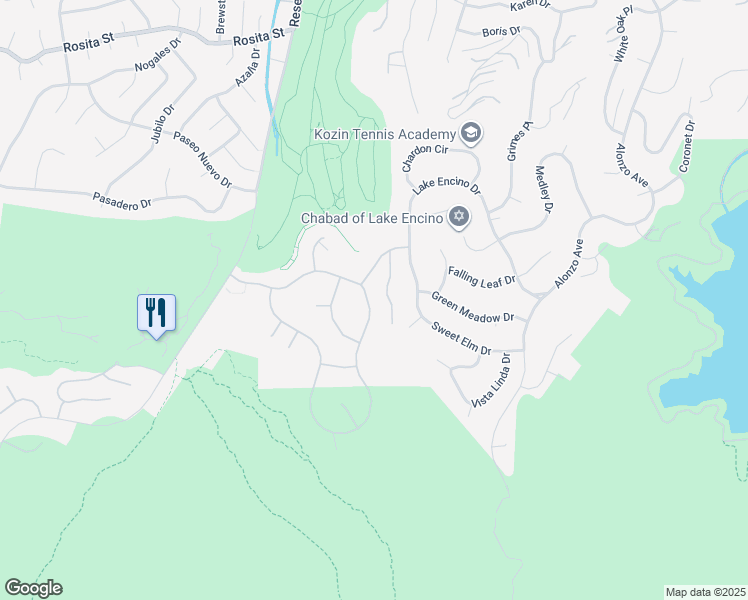 map of restaurants, bars, coffee shops, grocery stores, and more near 4040 Hilton Head Way in Los Angeles