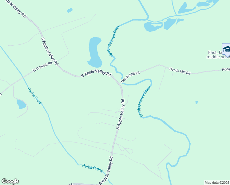 map of restaurants, bars, coffee shops, grocery stores, and more near 464 Elwyn Barrett Road in Commerce