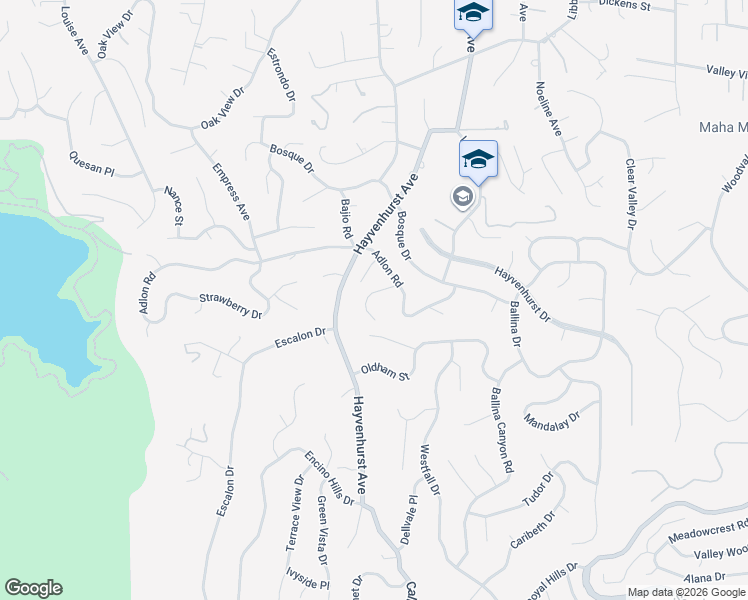 map of restaurants, bars, coffee shops, grocery stores, and more near 4019 Rogen Drive in Los Angeles