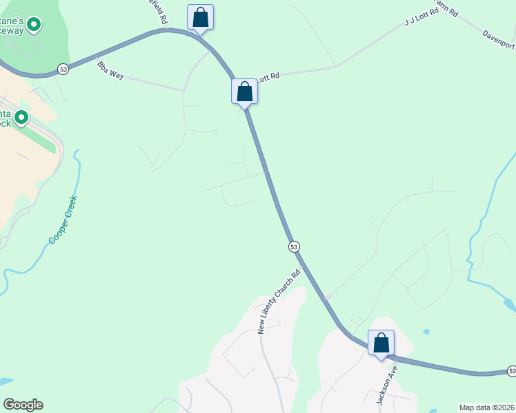 map of restaurants, bars, coffee shops, grocery stores, and more near 5688 Harmony Bend in Braselton