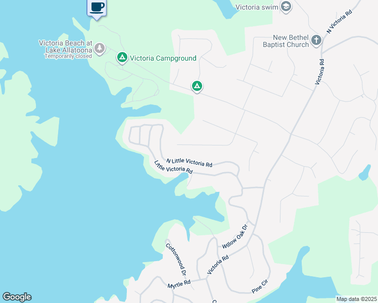 map of restaurants, bars, coffee shops, grocery stores, and more near 123 Emerald Cove Drive in Woodstock