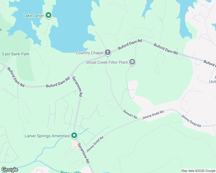 map of restaurants, bars, coffee shops, grocery stores, and more near 6348 Stewart Ridge Walk in Buford