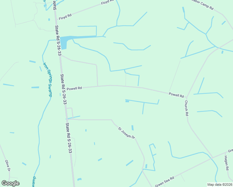 map of restaurants, bars, coffee shops, grocery stores, and more near 4200 Powell Road in Green Sea