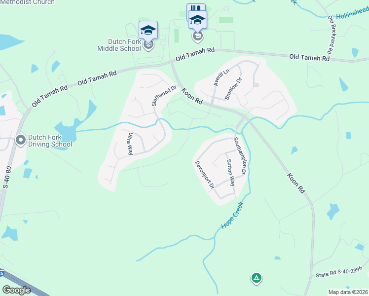 map of restaurants, bars, coffee shops, grocery stores, and more near 216 State Road S-40-2643 in Irmo