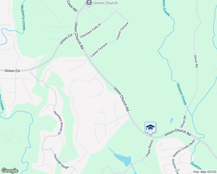 map of restaurants, bars, coffee shops, grocery stores, and more near 5429 Evergreen Forest Ct in Flowery Branch