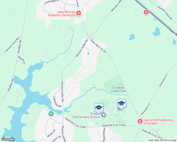 map of restaurants, bars, coffee shops, grocery stores, and more near 128 Pennsylvania Court in Chapin