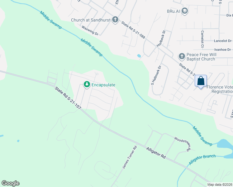 map of restaurants, bars, coffee shops, grocery stores, and more near 1200 Turtle Dove Drive in Effingham