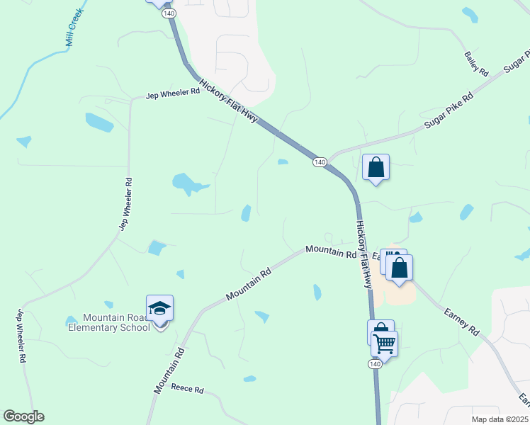 map of restaurants, bars, coffee shops, grocery stores, and more near 149 Manor Lane in Woodstock