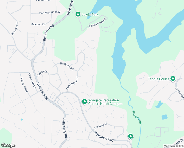 map of restaurants, bars, coffee shops, grocery stores, and more near 1026 Chatsworth Lane in Woodstock