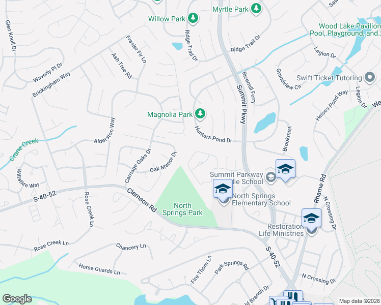 map of restaurants, bars, coffee shops, grocery stores, and more near 6 Keswick Court in Columbia