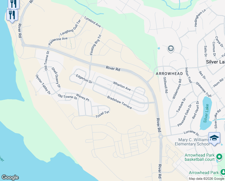 map of restaurants, bars, coffee shops, grocery stores, and more near Indigo Slate Way in Silver Lake