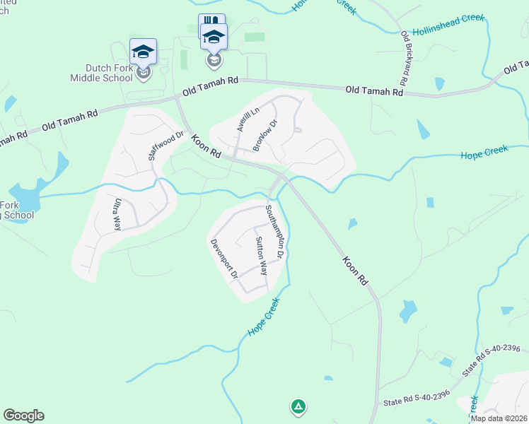map of restaurants, bars, coffee shops, grocery stores, and more near 200 Southampton Drive in Irmo
