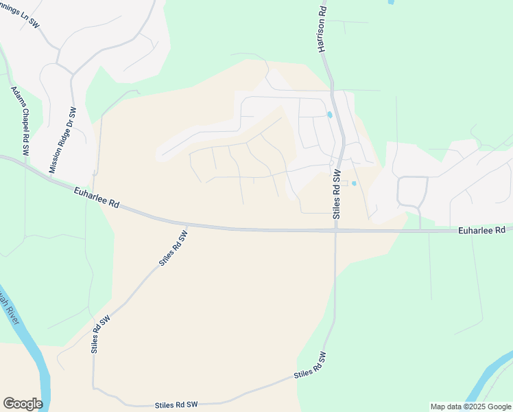 map of restaurants, bars, coffee shops, grocery stores, and more near 414 Sierra Point in Bartow County