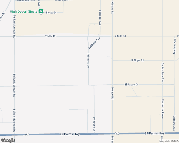 map of restaurants, bars, coffee shops, grocery stores, and more near 5995 Primrose Lane in Twentynine Palms