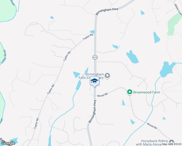 map of restaurants, bars, coffee shops, grocery stores, and more near 14990 Birmingham Highway in Alpharetta