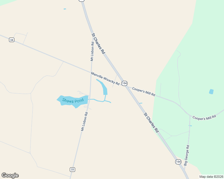 map of restaurants, bars, coffee shops, grocery stores, and more near 2026 Manville-Wisacky Road in Bishopville