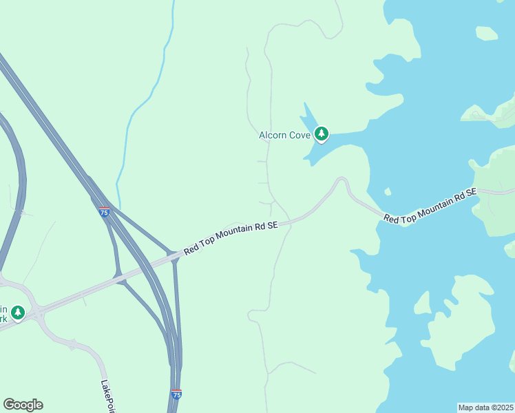 map of restaurants, bars, coffee shops, grocery stores, and more near 17 Cambridge Way in Cartersville