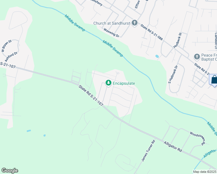 map of restaurants, bars, coffee shops, grocery stores, and more near 3026 Red Berry Circle in Effingham