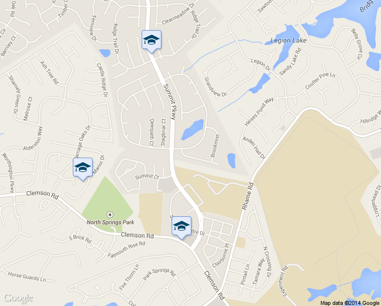 map of restaurants, bars, coffee shops, grocery stores, and more near 9 Piedmont Ridge in Columbia