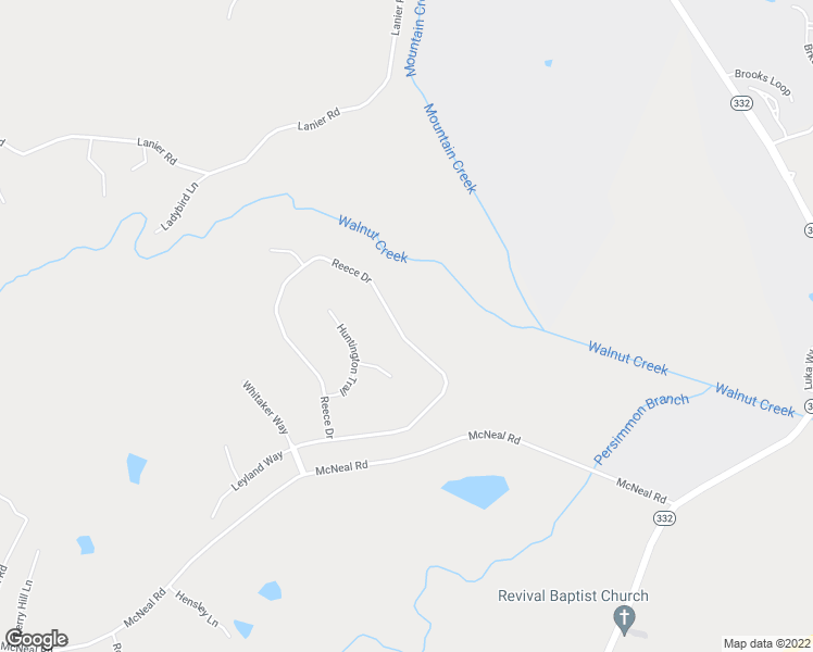 map of restaurants, bars, coffee shops, grocery stores, and more near 554 Reece Drive in Hoschton