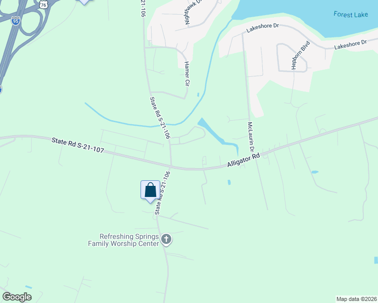 map of restaurants, bars, coffee shops, grocery stores, and more near 2232 Twin Church Road in Florence