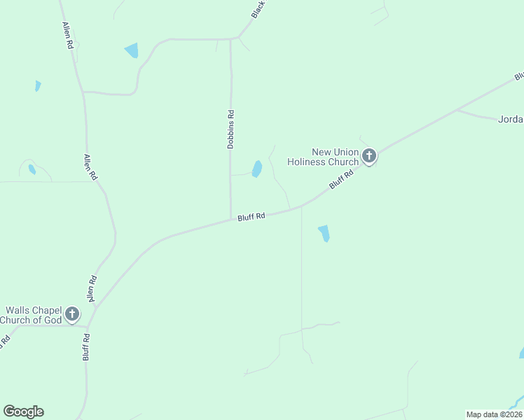 map of restaurants, bars, coffee shops, grocery stores, and more near 5825 Bluff Road in Boaz