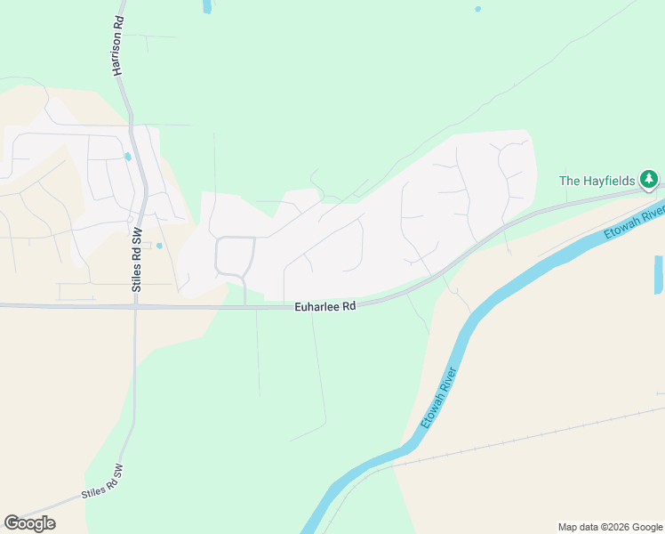 map of restaurants, bars, coffee shops, grocery stores, and more near 32 Engineer Lane in Cartersville