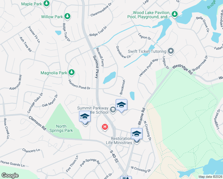 map of restaurants, bars, coffee shops, grocery stores, and more near 9 Piedmont Ridge in Columbia