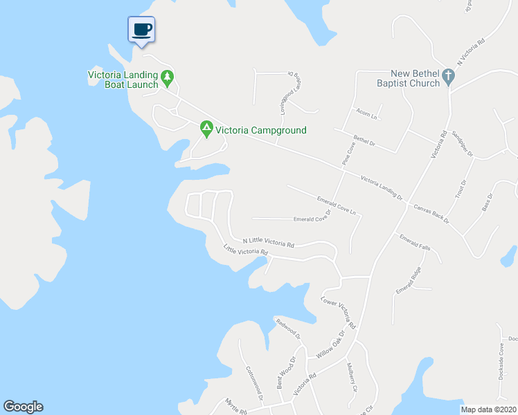 map of restaurants, bars, coffee shops, grocery stores, and more near 120 Emerald Cove Drive in Woodstock