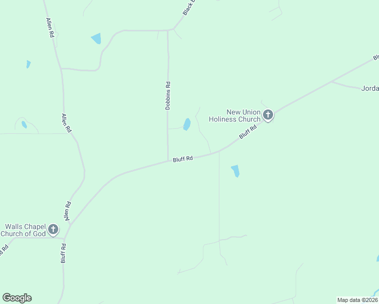 map of restaurants, bars, coffee shops, grocery stores, and more near 5825 Bluff Road in Boaz