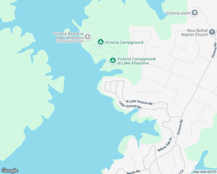 map of restaurants, bars, coffee shops, grocery stores, and more near 186 Little Victoria Road in Woodstock