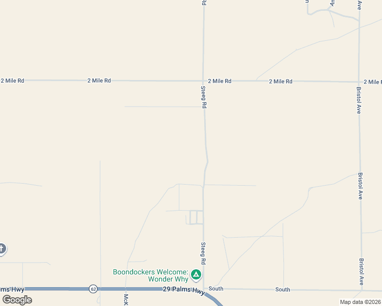 map of restaurants, bars, coffee shops, grocery stores, and more near in Twentynine Palms