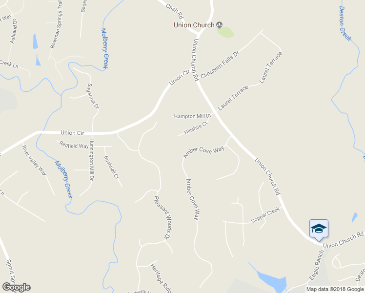 map of restaurants, bars, coffee shops, grocery stores, and more near 5360 Amber Cove Way in Flowery Branch