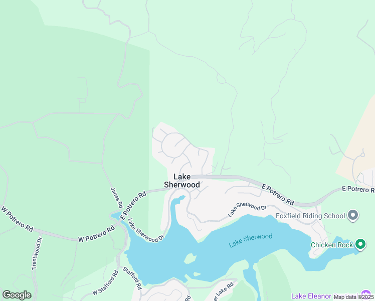 map of restaurants, bars, coffee shops, grocery stores, and more near 1652 Abbotsbury Street in Lake Sherwood