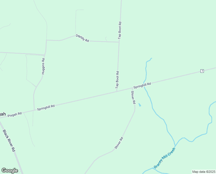 map of restaurants, bars, coffee shops, grocery stores, and more near 5072 Springhill Road in Rembert