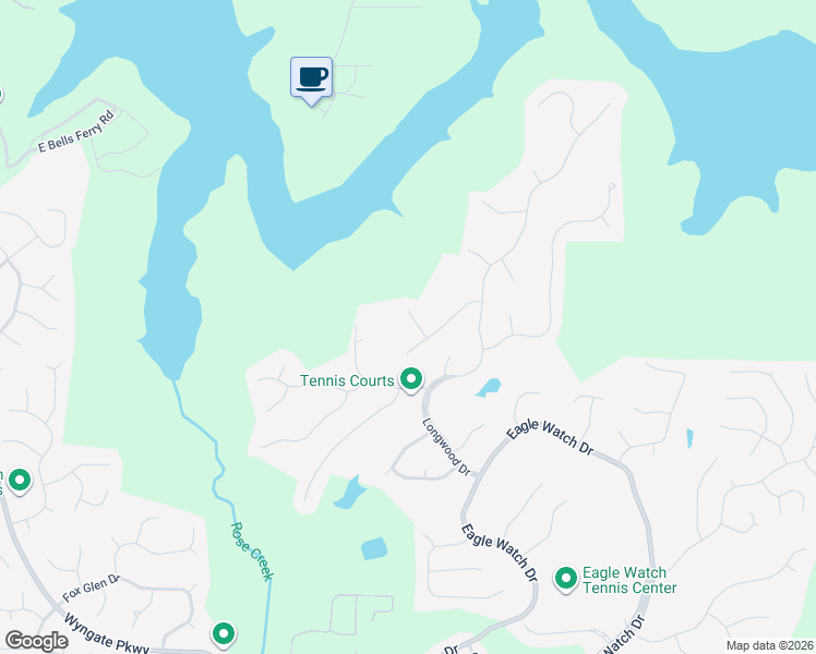 map of restaurants, bars, coffee shops, grocery stores, and more near 803 Azalea Springs Court in Woodstock