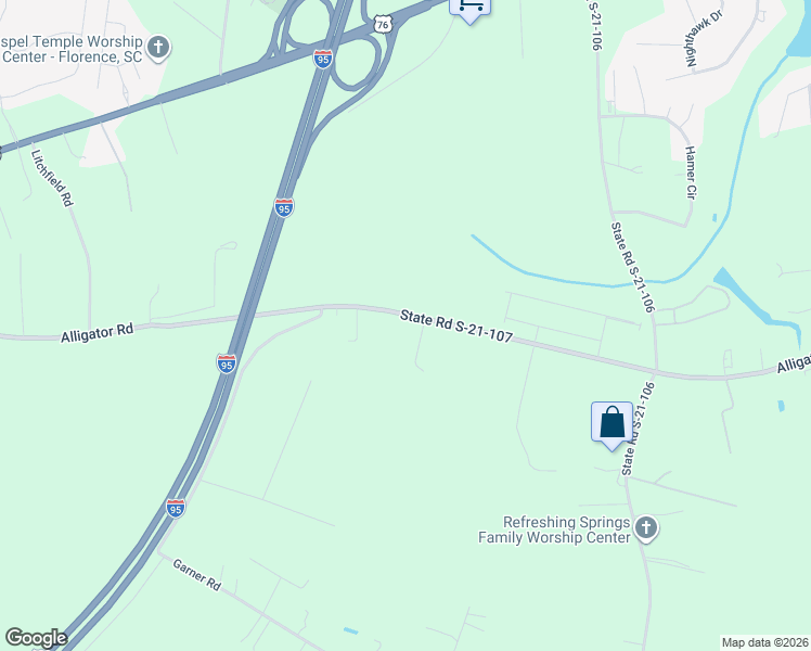 map of restaurants, bars, coffee shops, grocery stores, and more near 2211 Antler Drive in Timmonsville